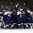 LUCERNE, SWITZERLAND - APRIL 16: Slovakia players celebrate after a 3-1 preliminary round win over Sweden at the 2015 IIHF Ice Hockey U18 World Championship. (Photo by Matt Zambonin/HHOF-IIHF Images)

